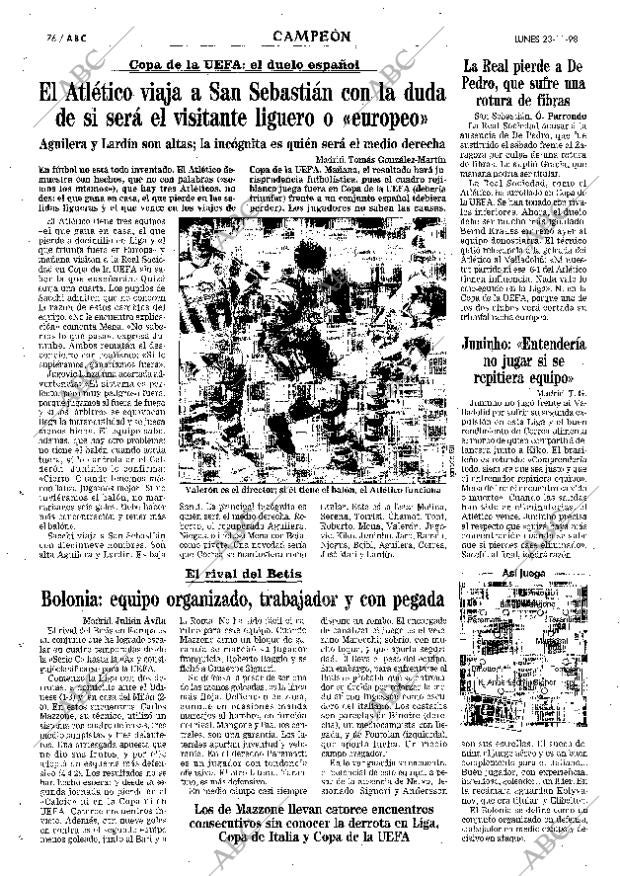 ABC MADRID 23-11-1998 página 76