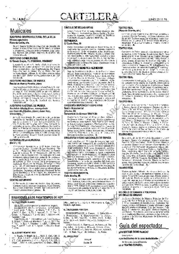ABC MADRID 23-11-1998 página 96
