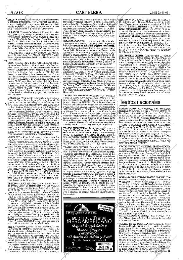 ABC MADRID 23-11-1998 página 98