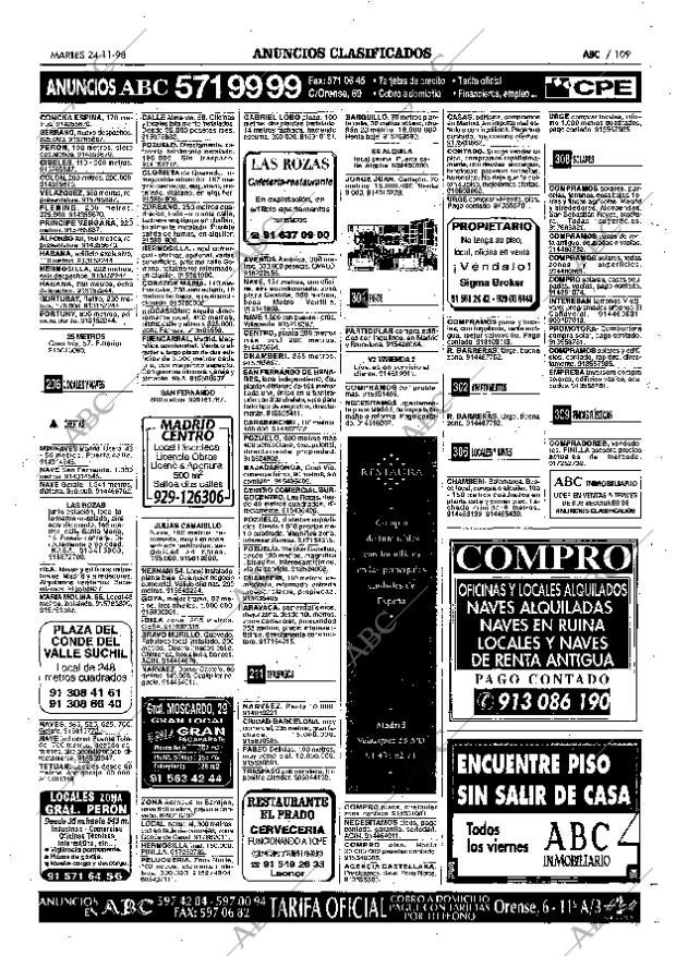 ABC MADRID 24-11-1998 página 109