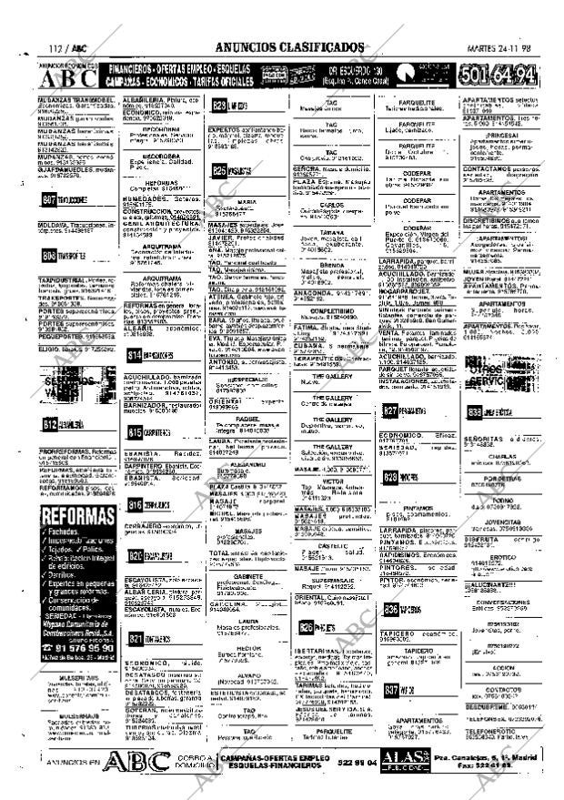 ABC MADRID 24-11-1998 página 112