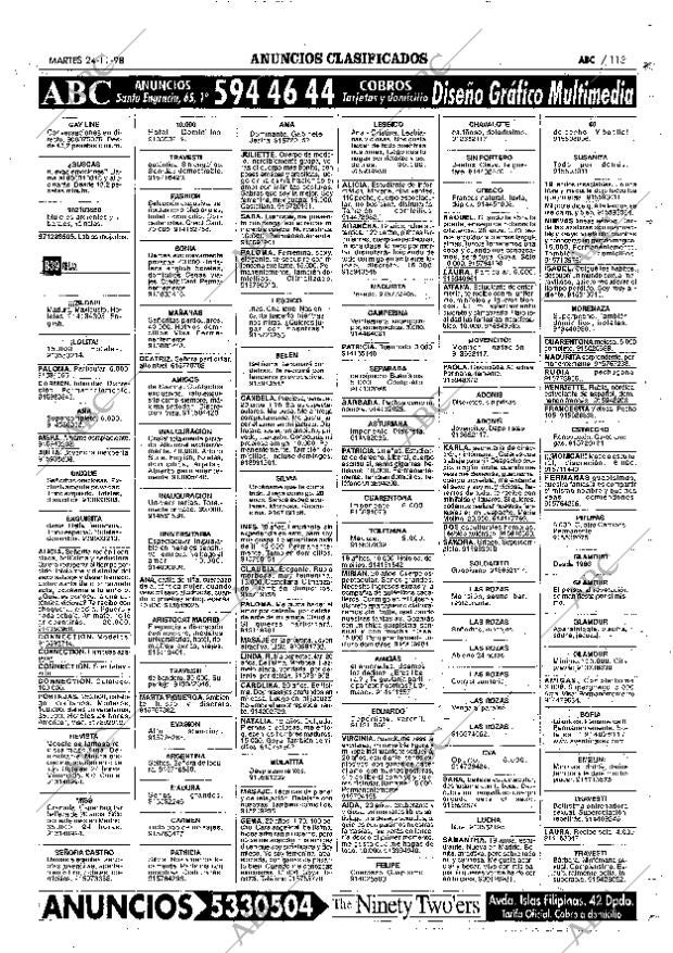 ABC MADRID 24-11-1998 página 113