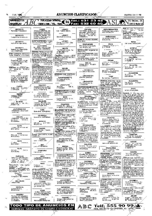 ABC MADRID 24-11-1998 página 114
