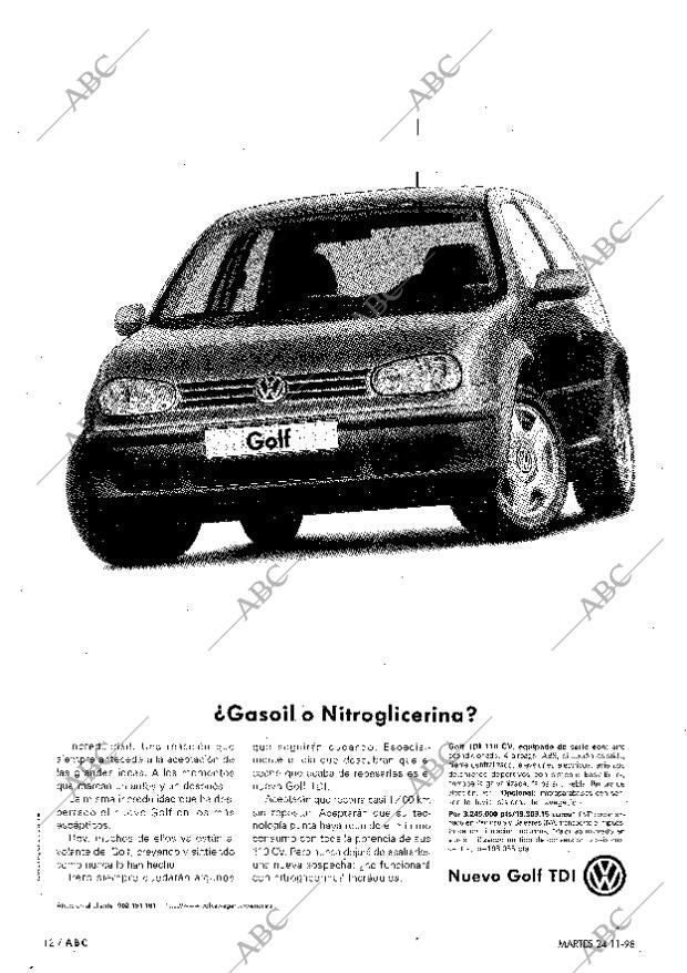 ABC MADRID 24-11-1998 página 12