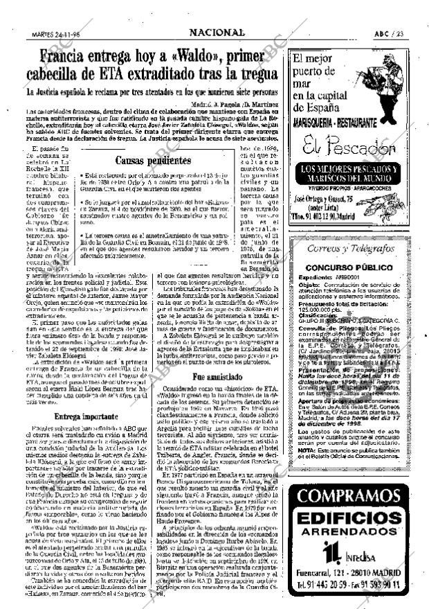 ABC MADRID 24-11-1998 página 23