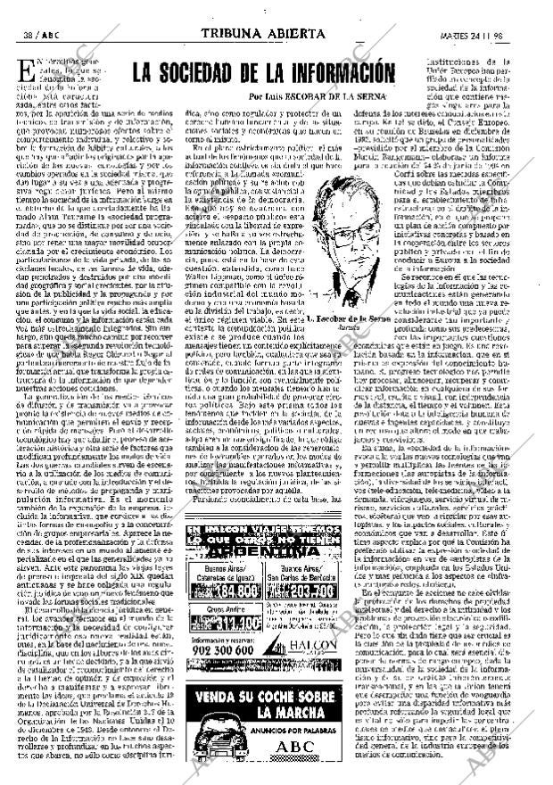 ABC MADRID 24-11-1998 página 38