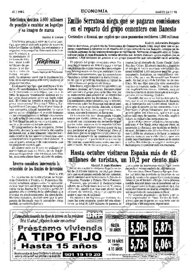 ABC MADRID 24-11-1998 página 42