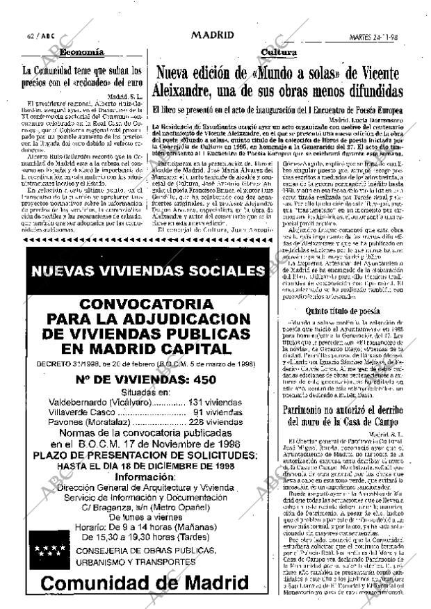 ABC MADRID 24-11-1998 página 62