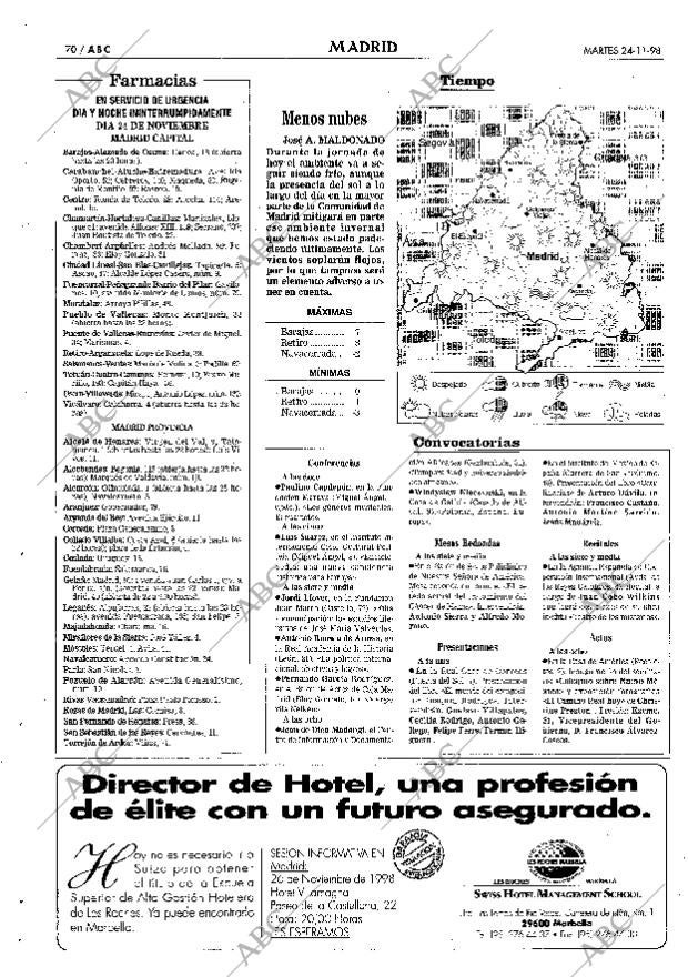 ABC MADRID 24-11-1998 página 70