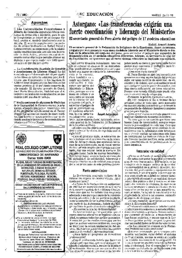 ABC MADRID 24-11-1998 página 72
