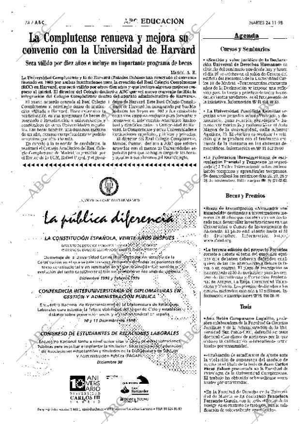 ABC MADRID 24-11-1998 página 74