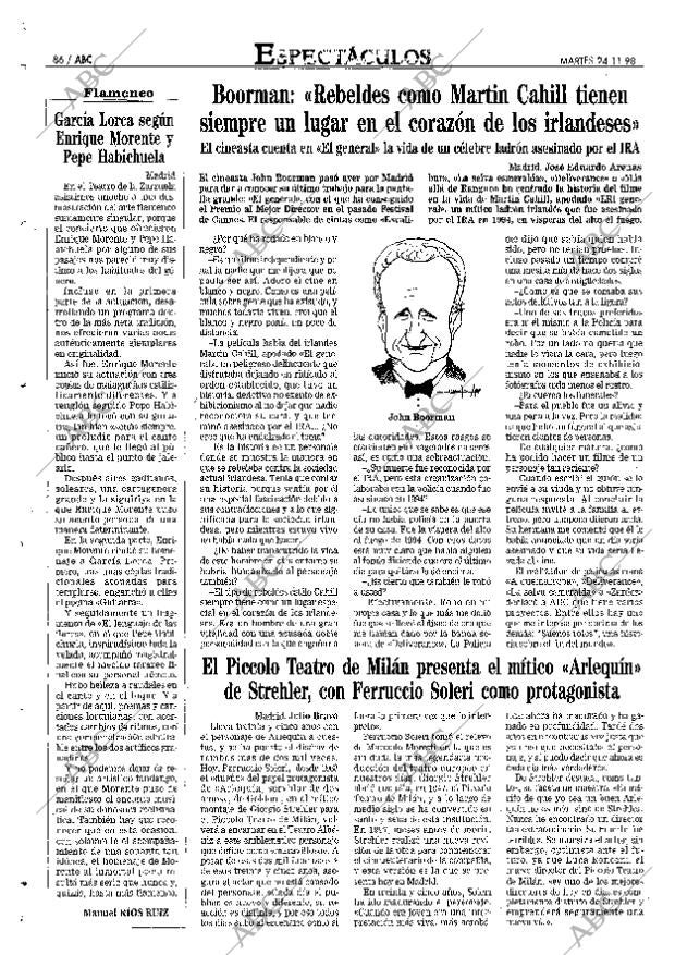 ABC MADRID 24-11-1998 página 86