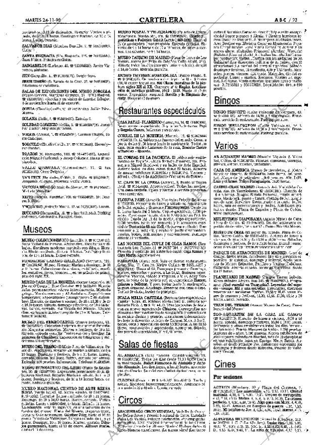 ABC MADRID 24-11-1998 página 93