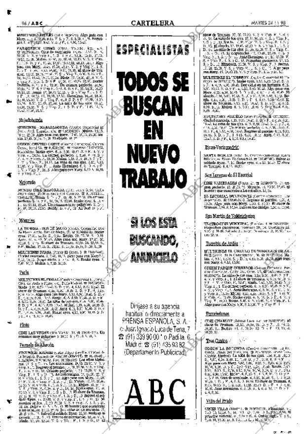 ABC MADRID 24-11-1998 página 96
