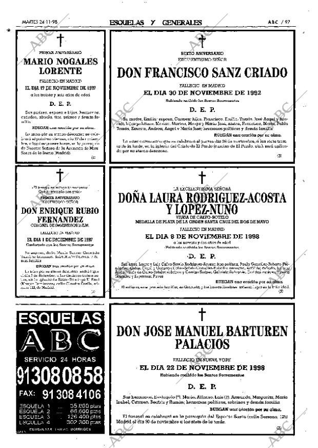 ABC MADRID 24-11-1998 página 97