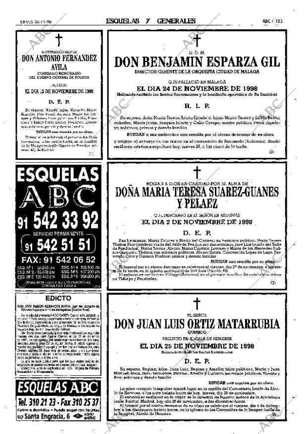 ABC MADRID 26-11-1998 página 103