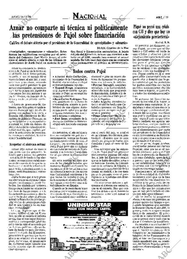 ABC MADRID 26-11-1998 página 19