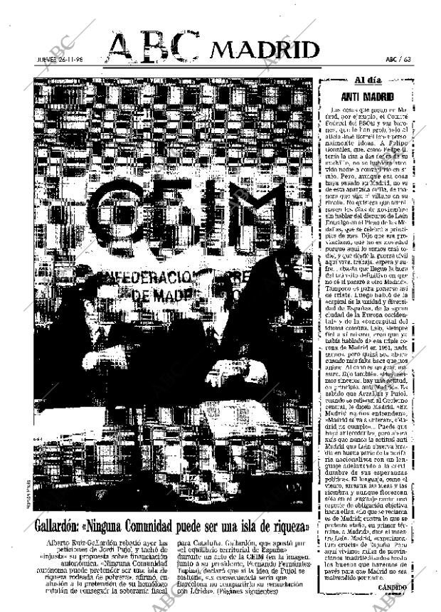 ABC MADRID 26-11-1998 página 63