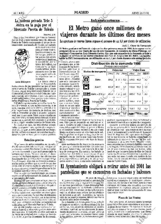 ABC MADRID 26-11-1998 página 66