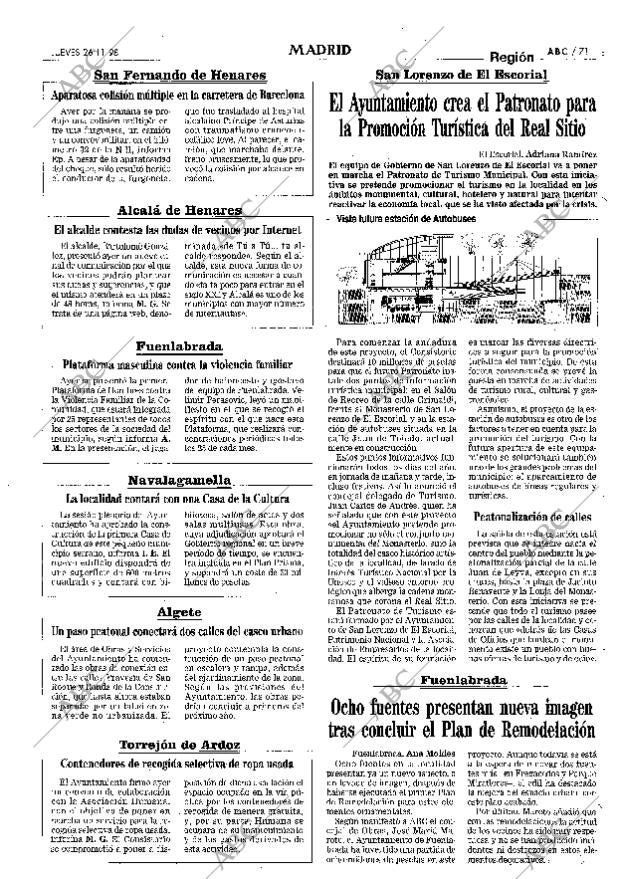 ABC MADRID 26-11-1998 página 71