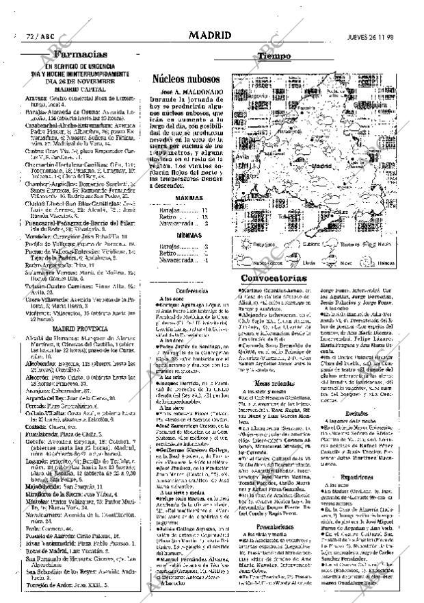 ABC MADRID 26-11-1998 página 72