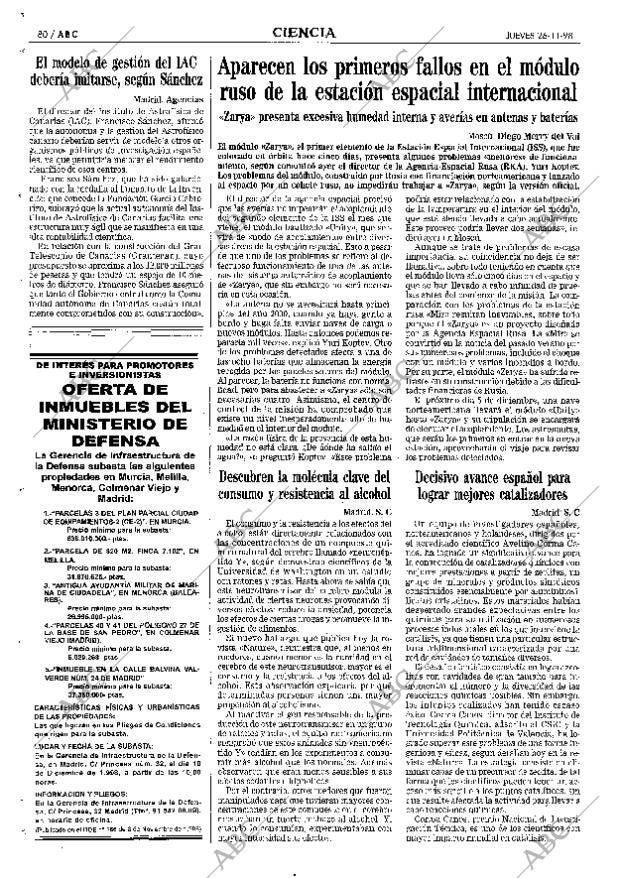 ABC MADRID 26-11-1998 página 80