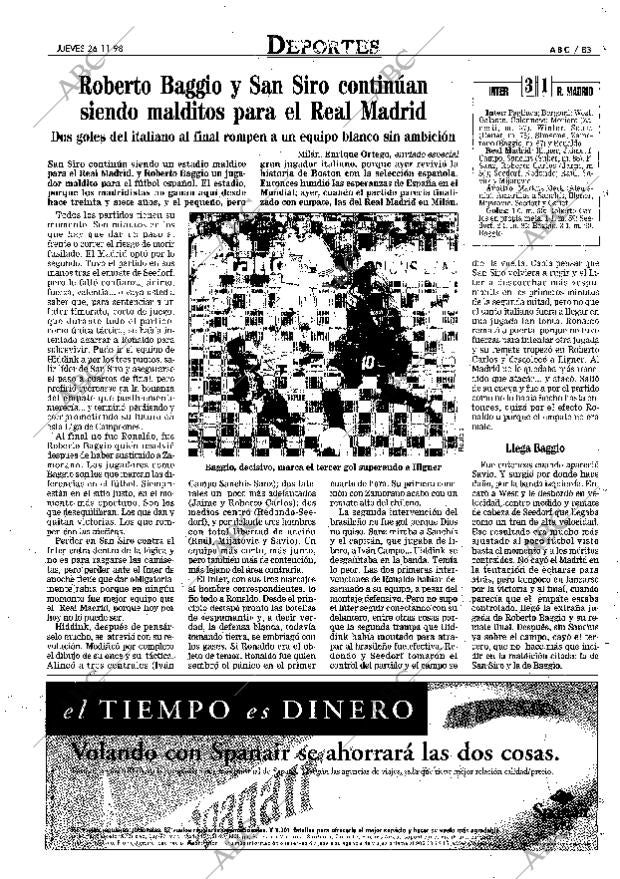 ABC MADRID 26-11-1998 página 83