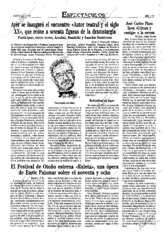 ABC MADRID 26-11-1998 página 91