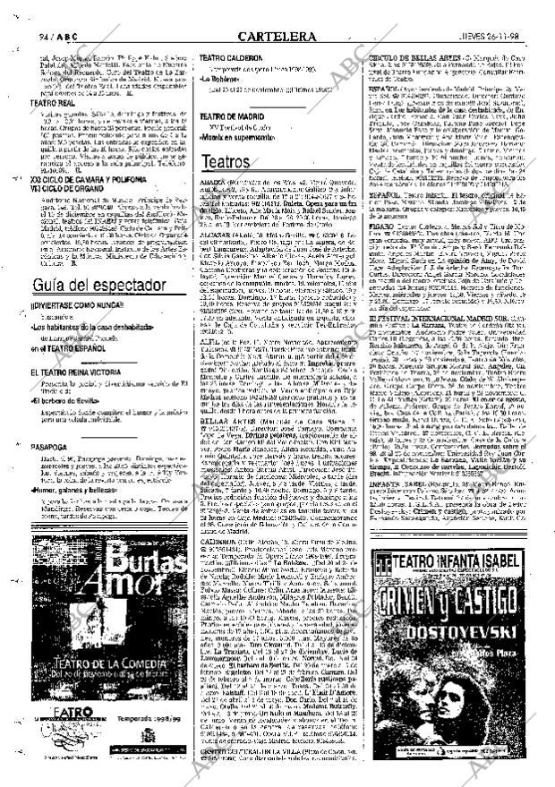 ABC MADRID 26-11-1998 página 94