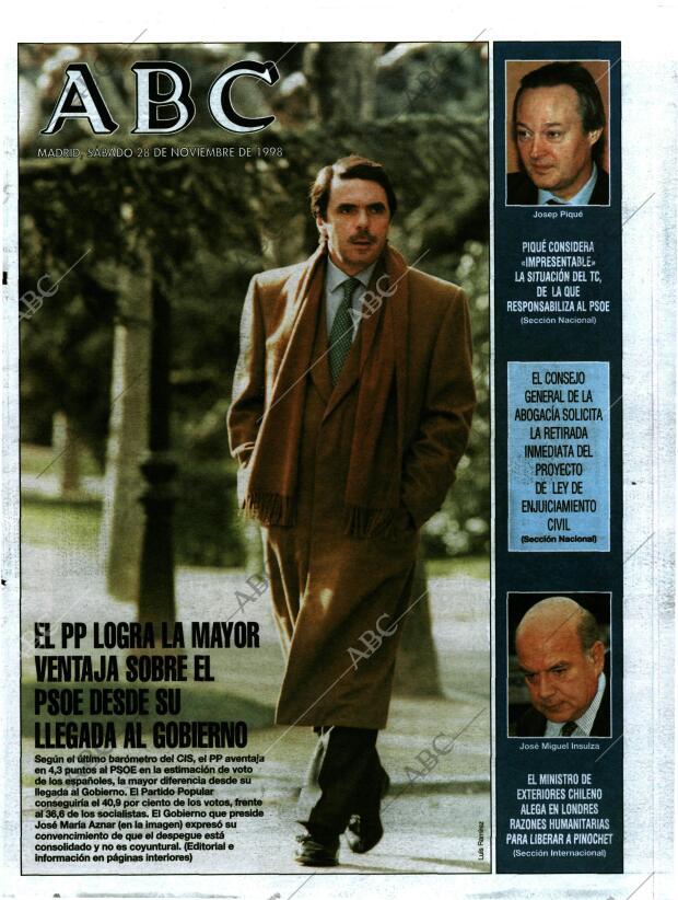 ABC MADRID 28-11-1998 página 1