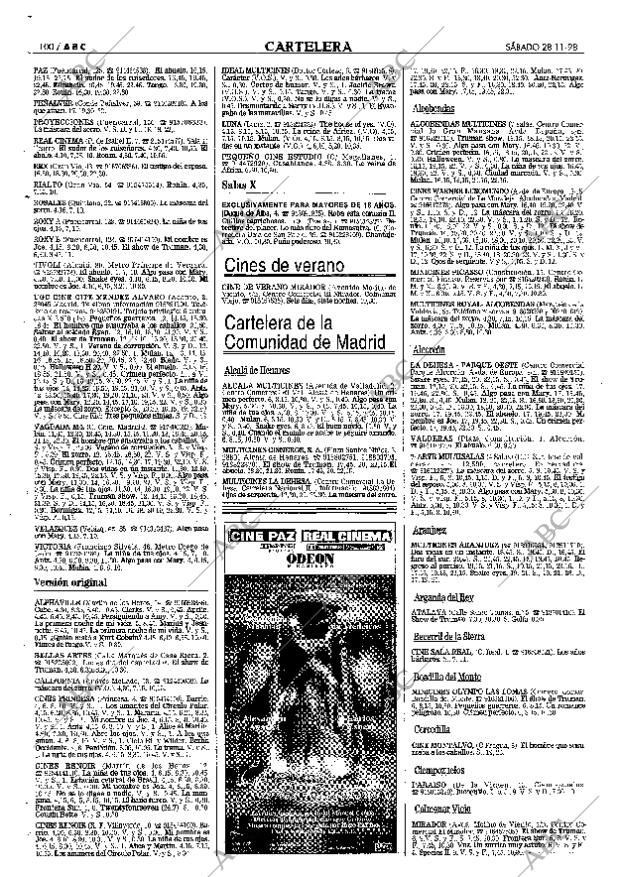 ABC MADRID 28-11-1998 página 100