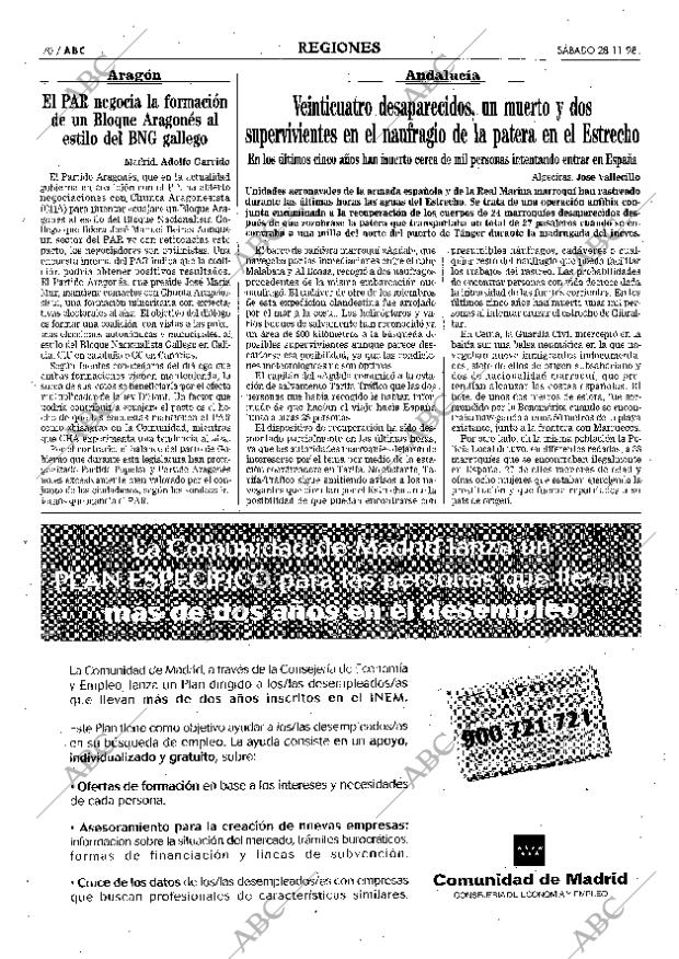 ABC MADRID 28-11-1998 página 70