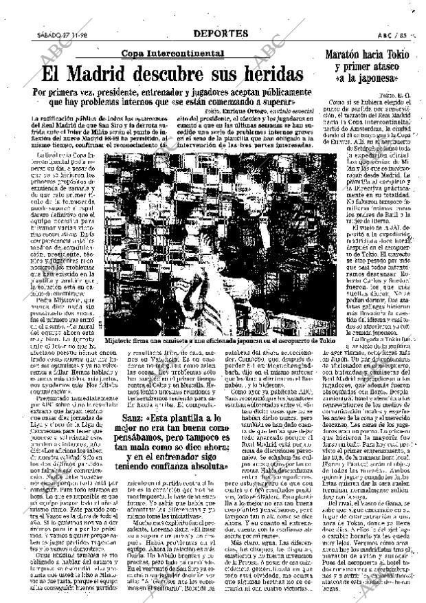 ABC MADRID 28-11-1998 página 85