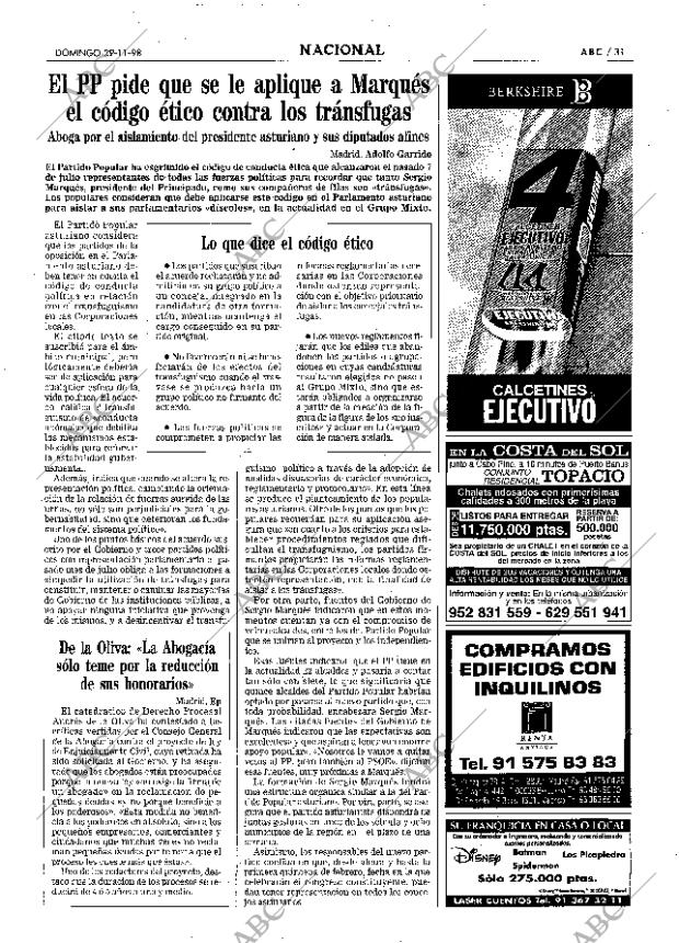 ABC SEVILLA 29-11-1998 página 31