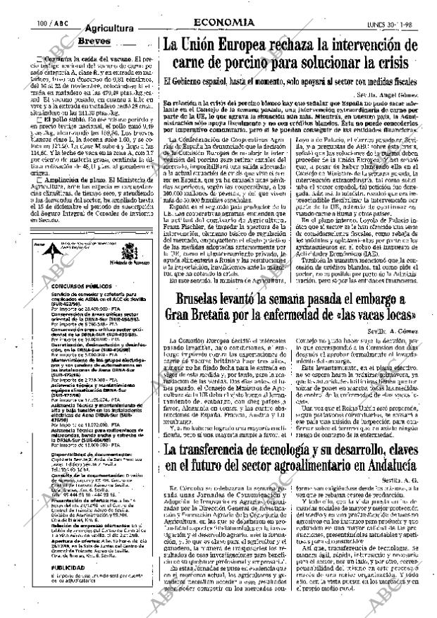 ABC SEVILLA 30-11-1998 página 100