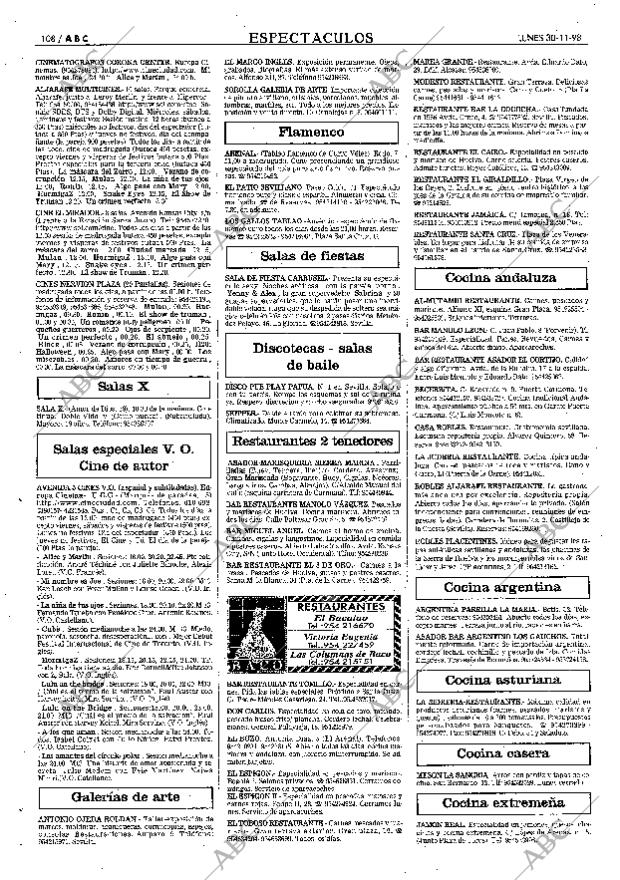 ABC SEVILLA 30-11-1998 página 108