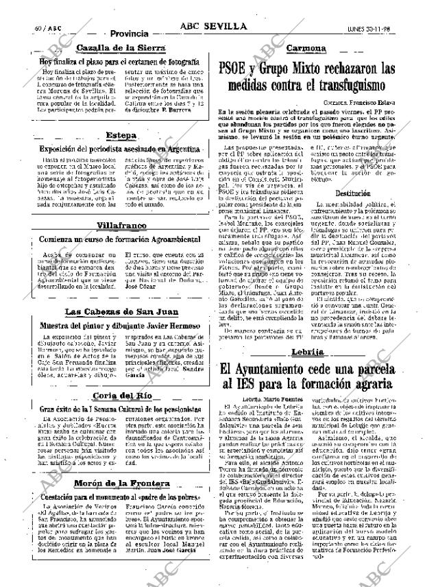 ABC SEVILLA 30-11-1998 página 60