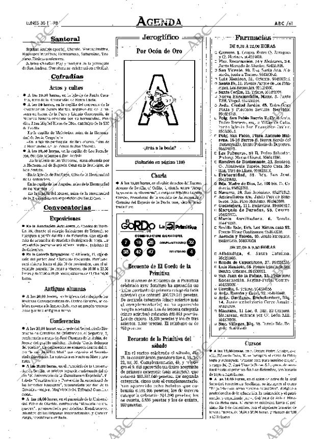 ABC SEVILLA 30-11-1998 página 61