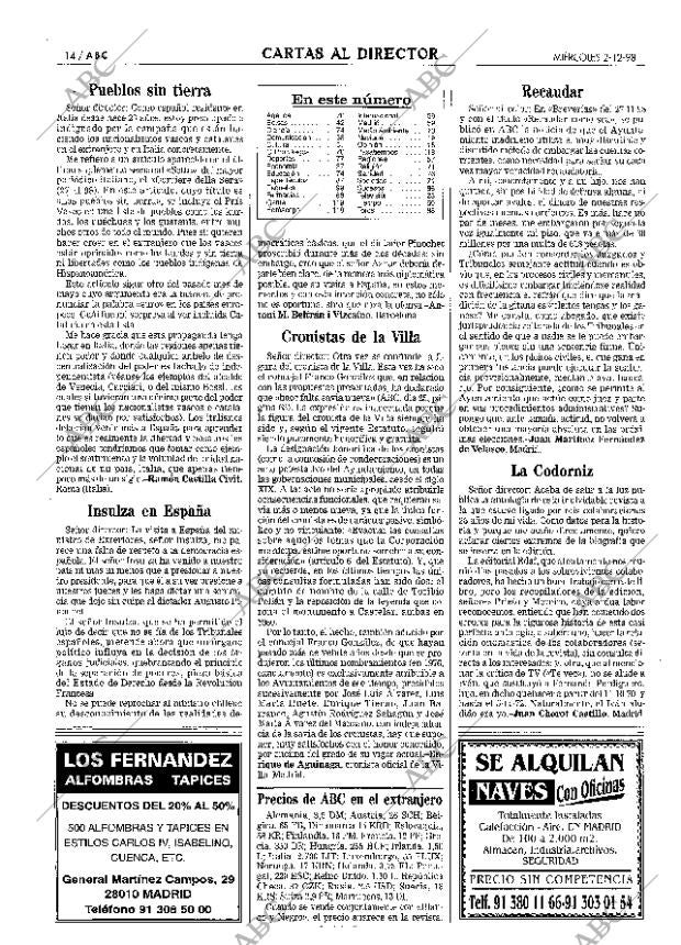 ABC MADRID 02-12-1998 página 14