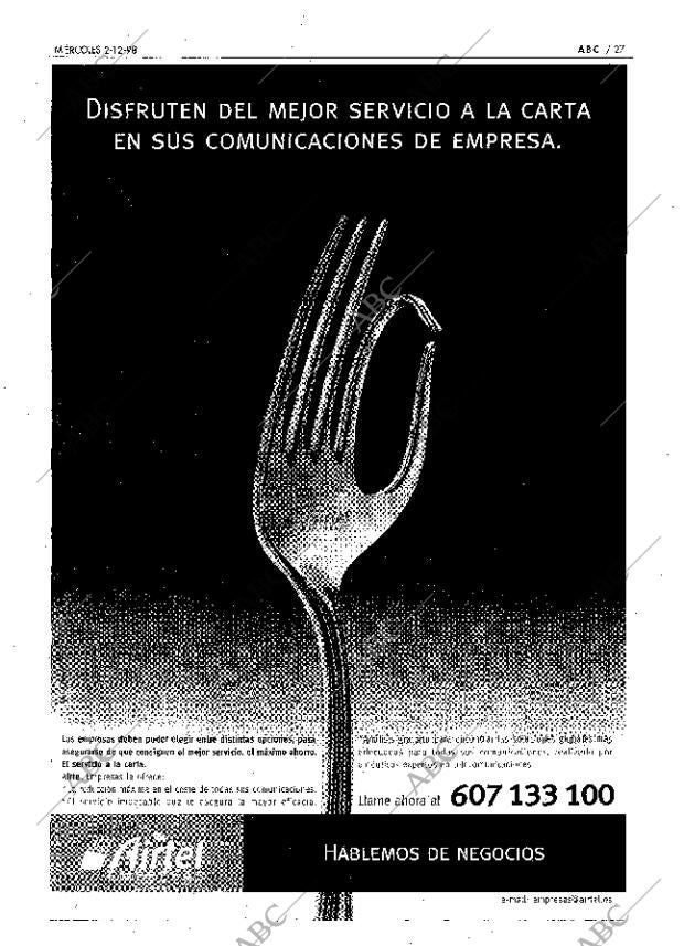 ABC MADRID 02-12-1998 página 27