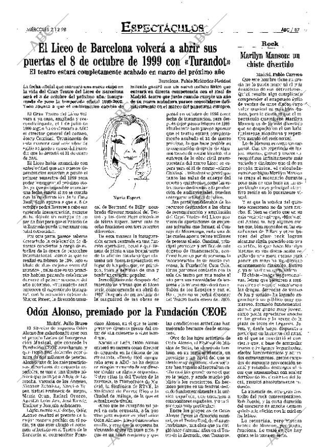 ABC MADRID 02-12-1998 página 87