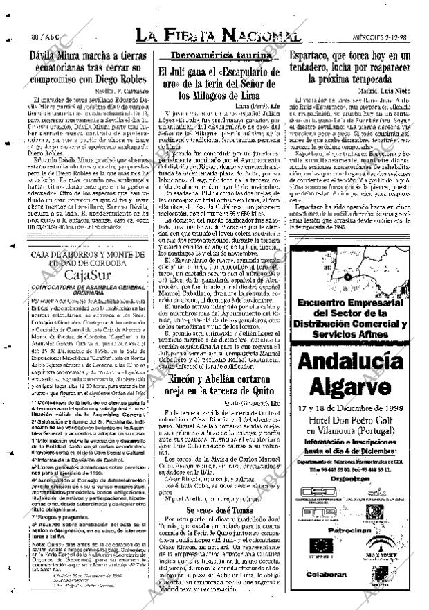 ABC SEVILLA 02-12-1998 página 88