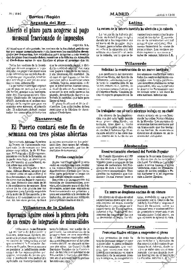 ABC MADRID 03-12-1998 página 70