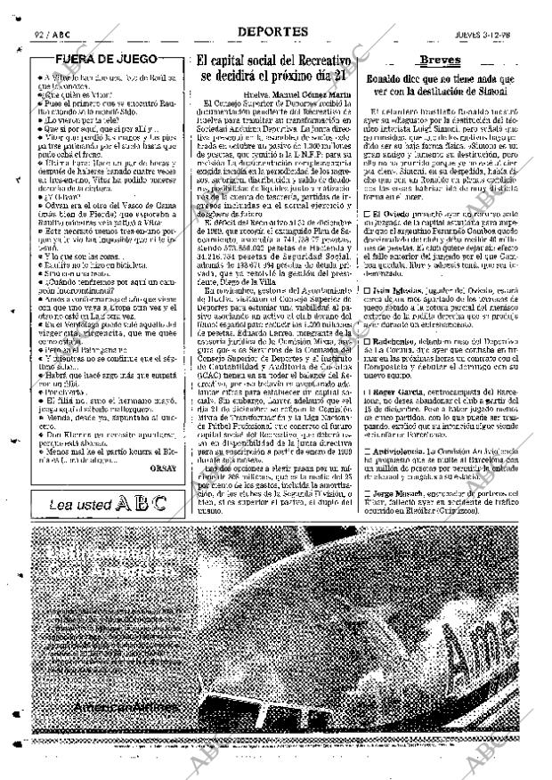 ABC SEVILLA 03-12-1998 página 92