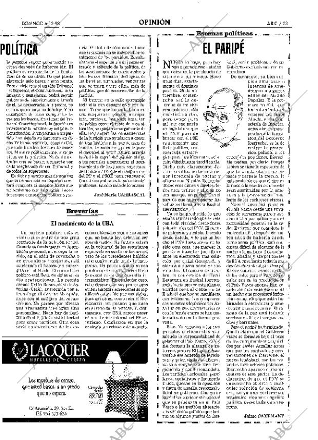 ABC SEVILLA 06-12-1998 página 23