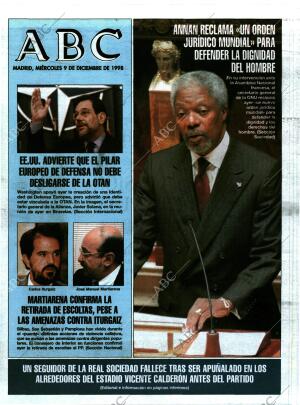 ABC MADRID 09-12-1998 página 1