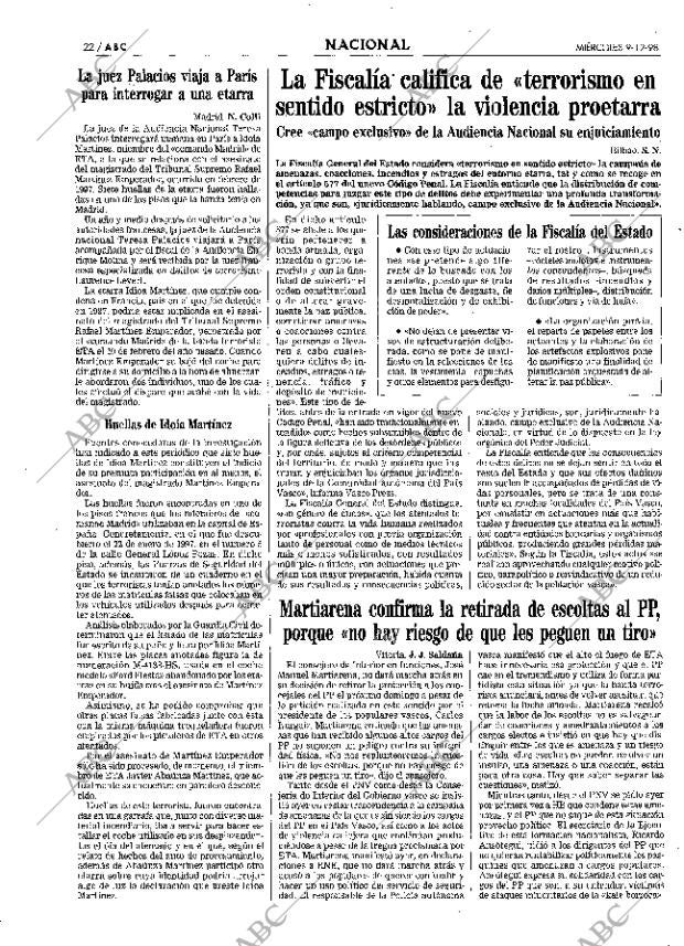 ABC MADRID 09-12-1998 página 22