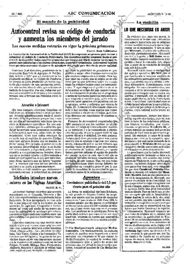 ABC MADRID 09-12-1998 página 60