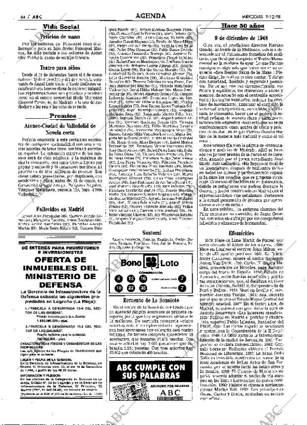 ABC MADRID 09-12-1998 página 64