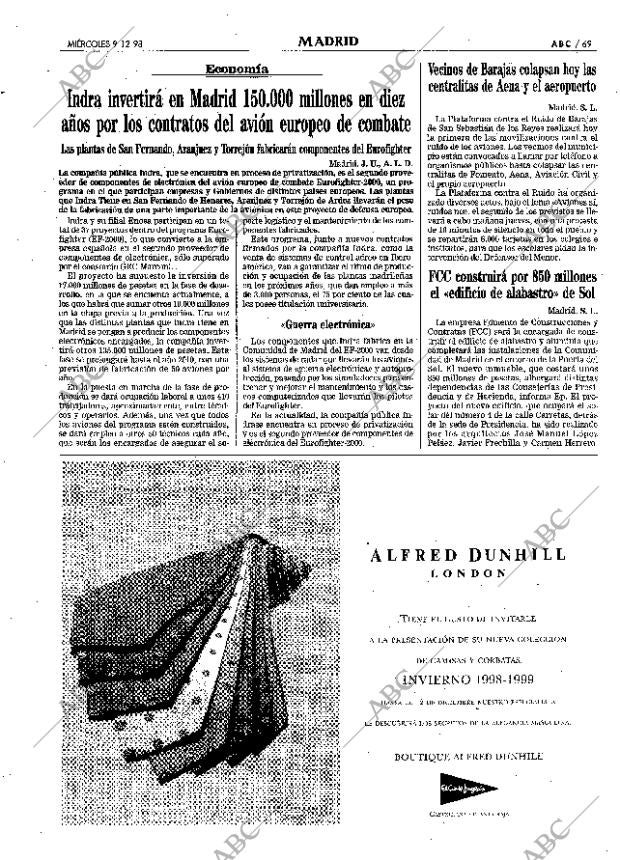 ABC MADRID 09-12-1998 página 69